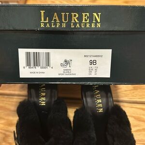 Ralph Lauren Sabeen Black Boots